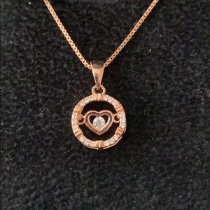 Rose Gold Heart Necklace